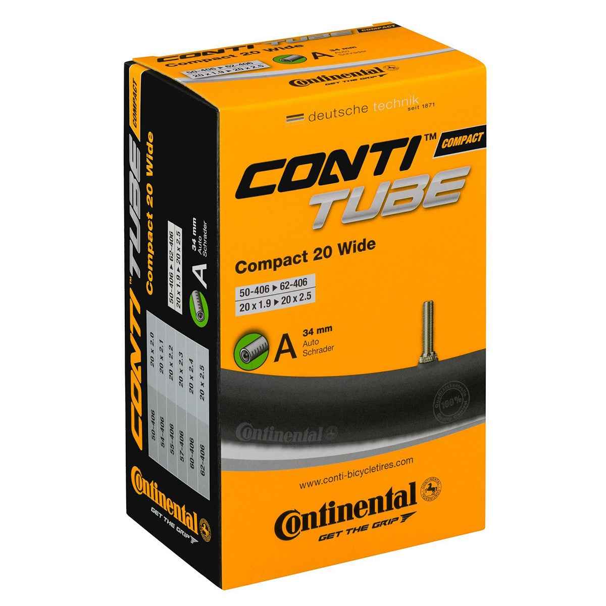 Continental 20" Compact Wide Autonventtiili Sisärengas