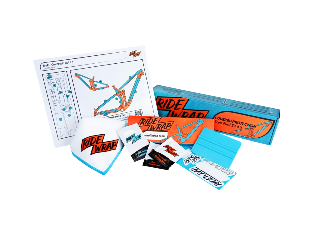 RideWrap Gloss Covered Frame Protection Kit designed to fit Trek Fuel EX