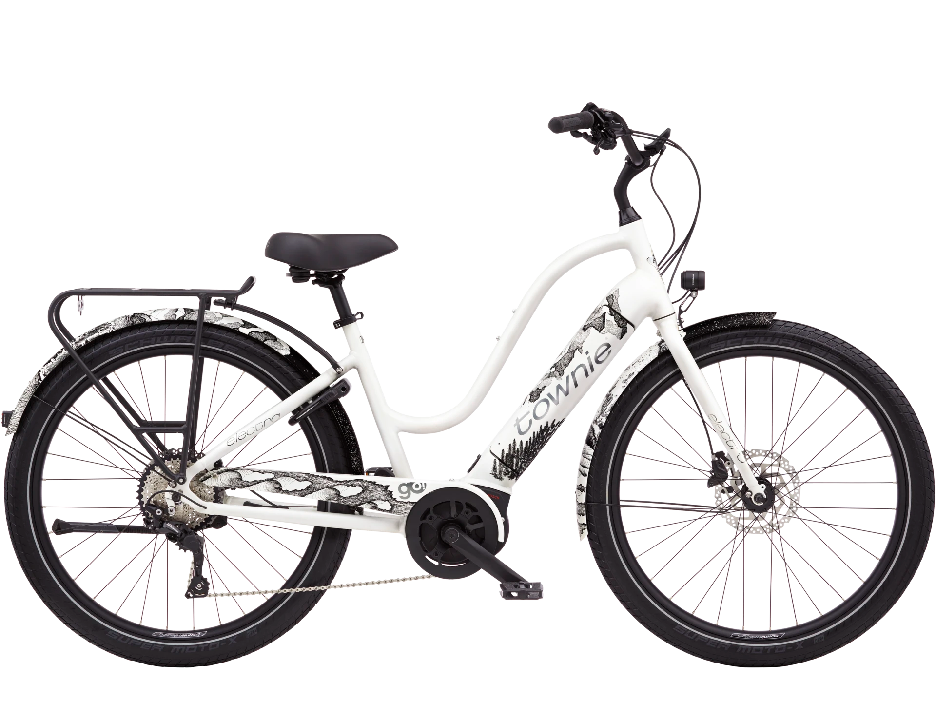 Electra Townie Path Go! 10D EQ Step-Thru M Valkoinen