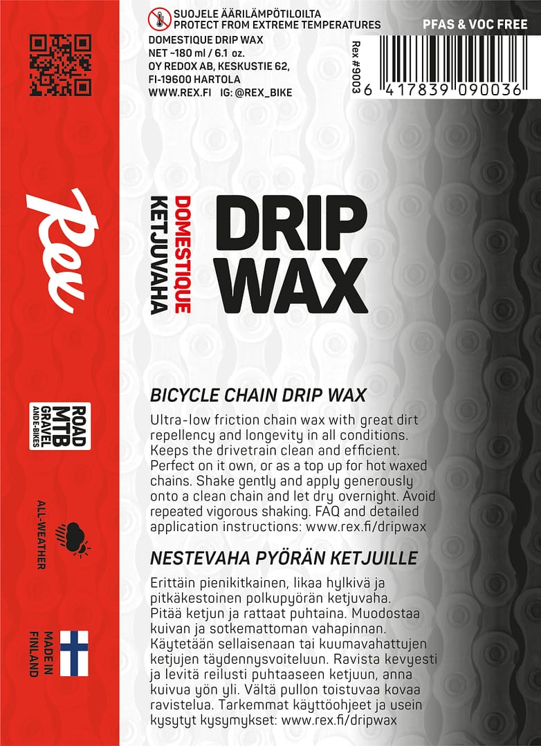 REX Domestique Drip Wax nestemäinen ketjuvaha