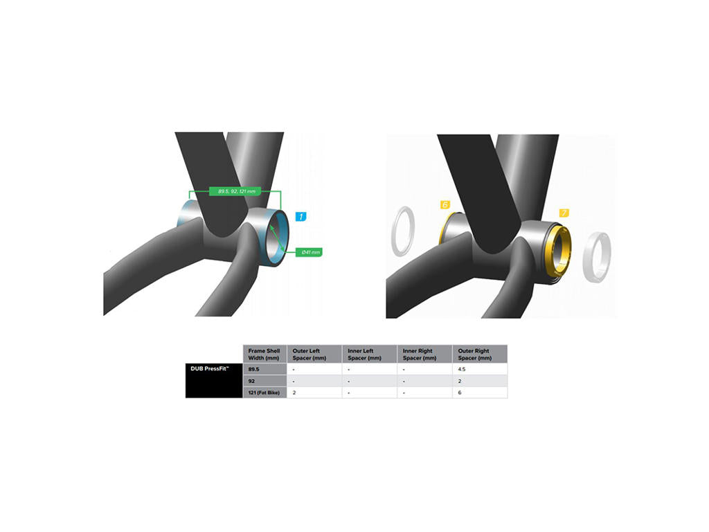 SRAM Bottom bracket DUB PressFit Keskiölaakeri