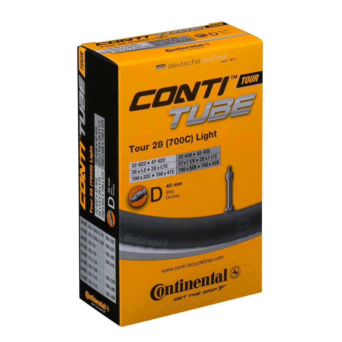 Continental 28" Tour Light Pikaventtiili Sisärengas