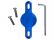 Muc-Off Secure Tag Holder 2.0 Sininen
