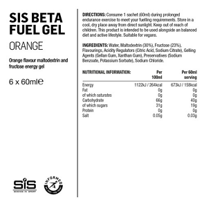SIS Beta Fuel Geeli 6 pack Appelsiini 6x60ML