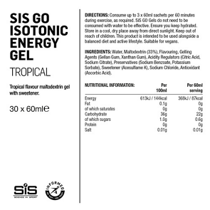 SIS Go Isotonic Energiageeli Tropical 60ML