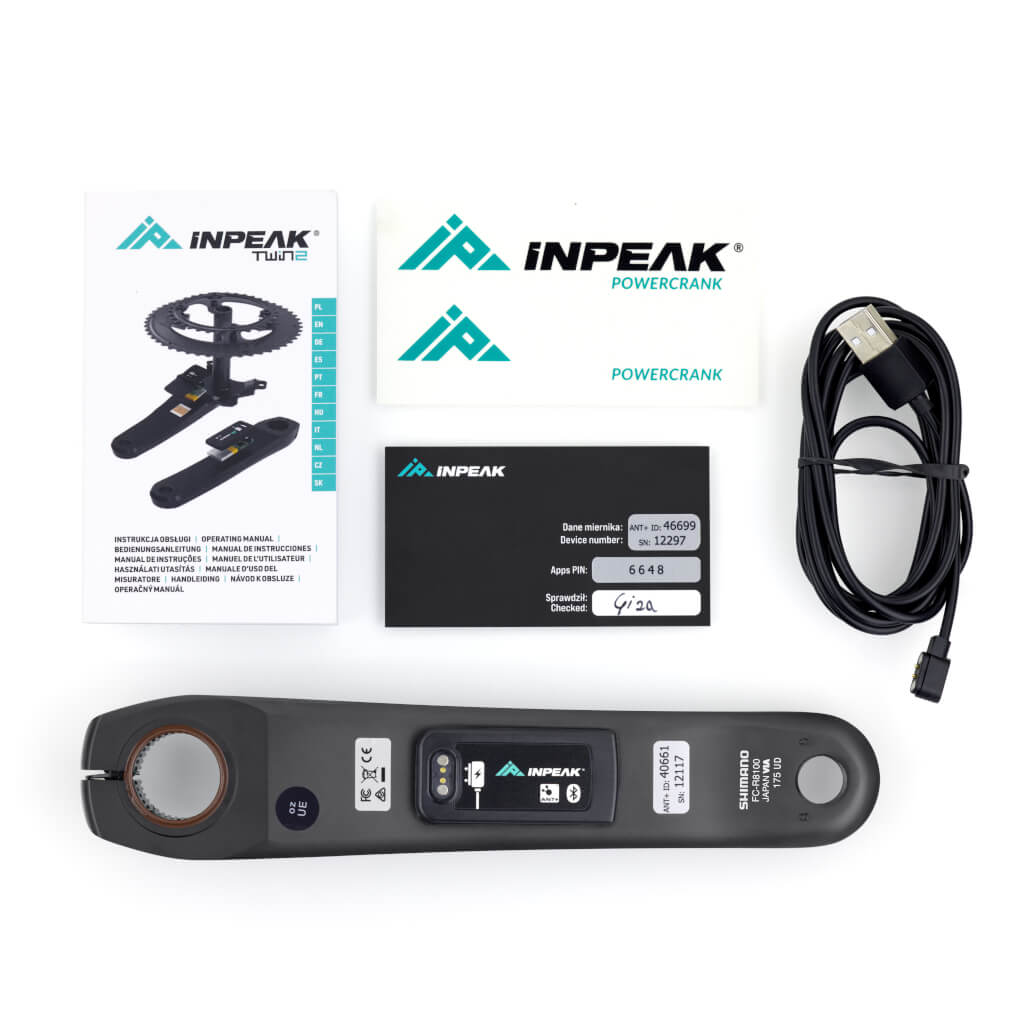 Inpeak POWERCRANK-E Shimano Yksipuolinen Tehokampi