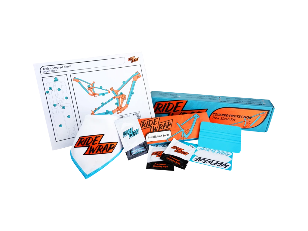 RideWrap Gloss Covered Frame Protection Kit designed to fit Trek Slash