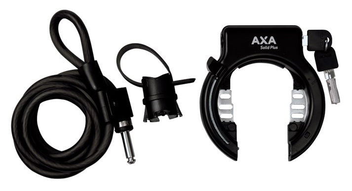 Axa Solid Plus runkolukko ja Newton plug-in lisävaijeri