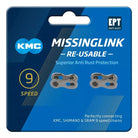 KMC MissingLink 9R Silver EPT 2kpl/pkt Ketjulukko